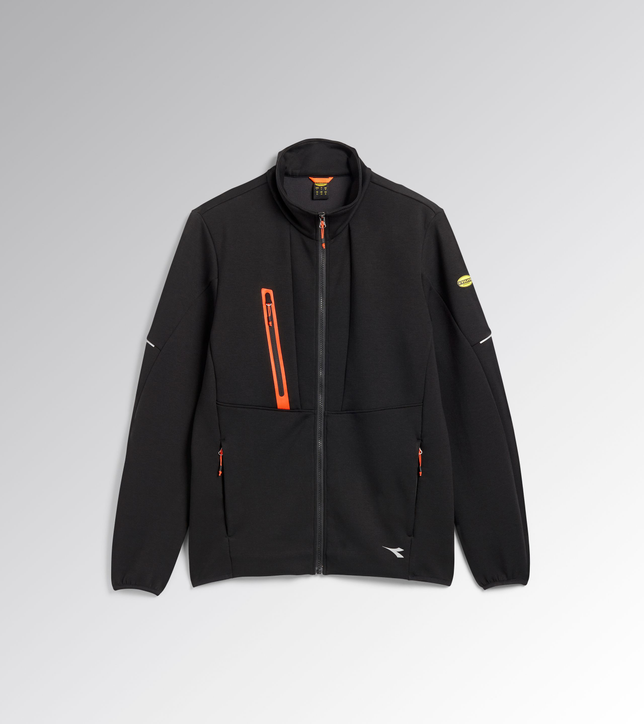 Felpa da Lavoro Diadora Hybrid Tactic nero – vista frontale