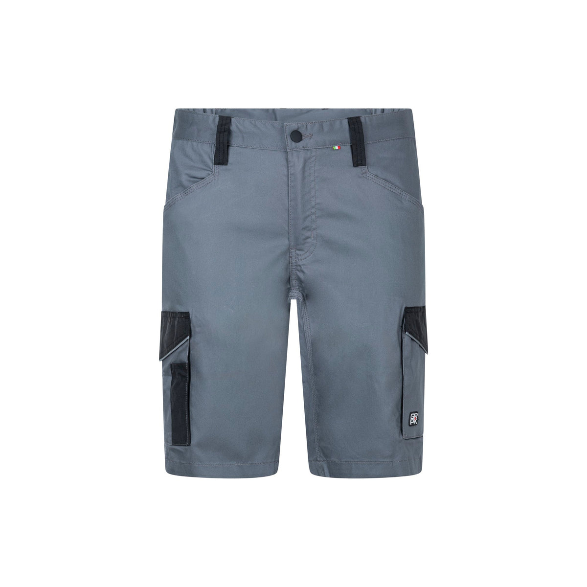 Bermuda da Lavoro GRPK Work Stretch grigio – vista frontale