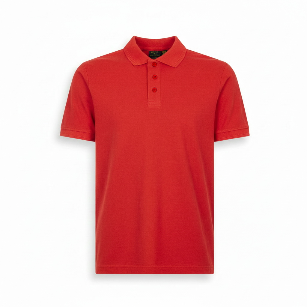 Polo GRPK Rosso - Frontale bottoni rossi