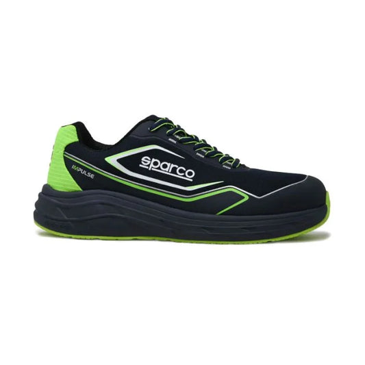 Scarpa Antinfortunistica Sparco Willen S1PS SR FO HRO SC ESD – Stile Running EN ISO 20345:2022, Tomaia Seamless 3D Microforata, Puntale Composito 200J, Suola TWIST Zig-Zag Twist Tech EVA + Gomma FO+HRO